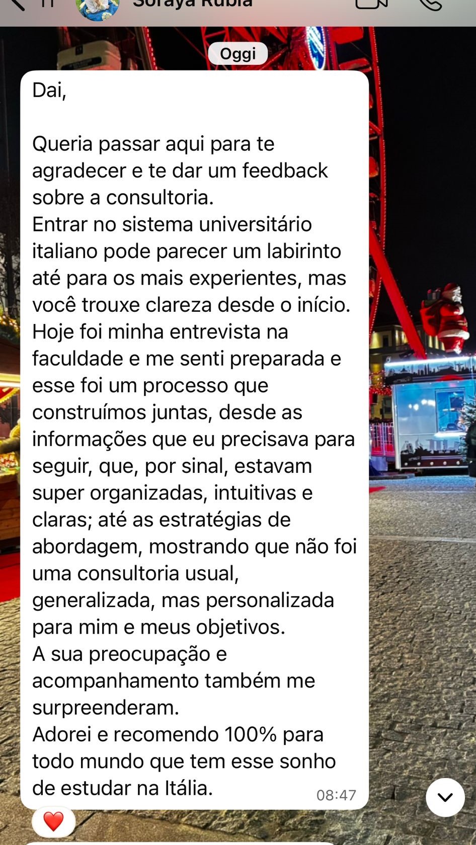 Depoimento de Soraya Rubia